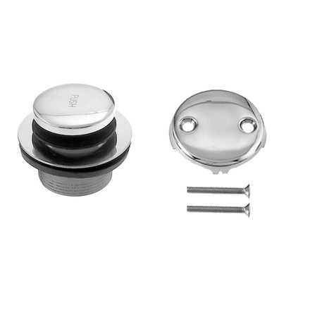 DELUXDESIGNS Tip Toe Trim Set with Coarse Thread Strainer - Polished Chrome DE1633549